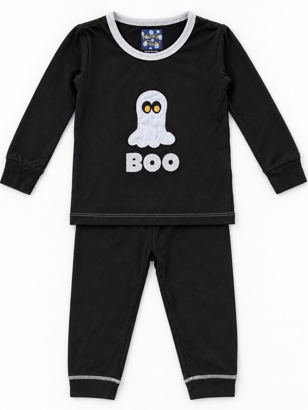 Kickee Pants 18-24M Halloween Ghost BOO Two Piece Pajama Set